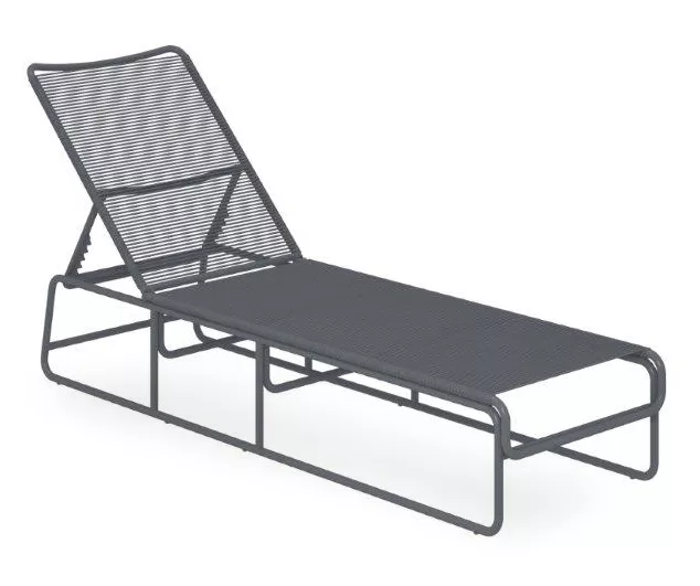 Nyla Charcoal Adjustable Wicker Chaise Patio Lounge 1 Nyla Charcoal Adjustable Wicker Chaise Patio Lounge