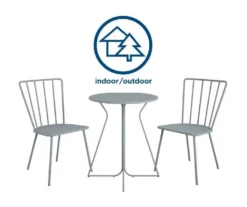 Heidi Light Gray 3-Piece Bistro Patio Furniture Set 11 Heidi Light Gray 3-Piece Bistro Patio Furniture Set -Home Furnishing Store 810541505 3