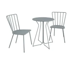 Heidi Light Gray 3-Piece Bistro Patio Furniture Set 12 Heidi Light Gray 3-Piece Bistro Patio Furniture Set -Home Furnishing Store 810541505 4