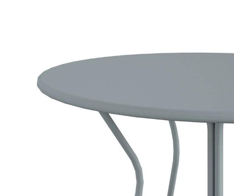 Heidi Light Gray 3-Piece Bistro Patio Furniture Set 5 Heidi Light Gray 3-Piece Bistro Patio Furniture Set - Image 5