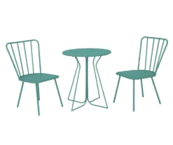 Heidi Turquoise 3-Piece Bistro Patio Furniture Set -Home Furnishing Store 810541506 3