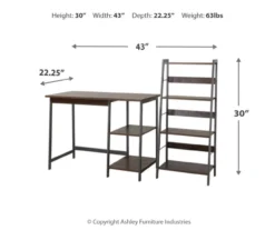 Soho 2-Piece Wooden Desk & Bookcase Set 10 Soho 2-Piece Wooden Desk & Bookcase Set -Home Furnishing Store 810542289 3