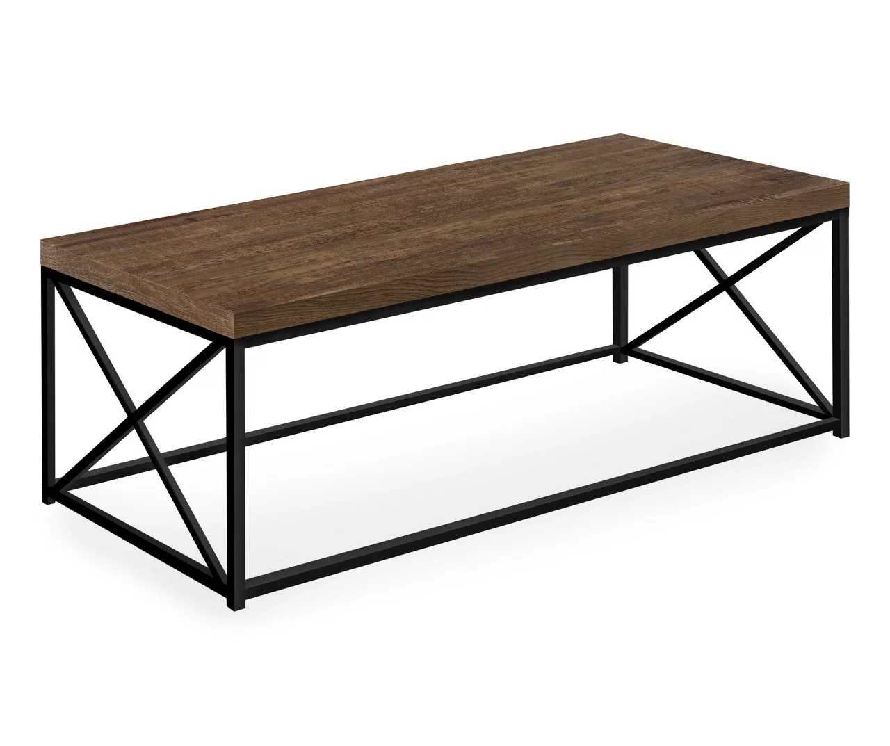Brown Reclaimed Wood Look Coffee Table 1 Brown Reclaimed Wood Look Coffee Table