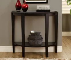 Monarch 2-Tier Half Moon Console Table 18 Monarch 2-Tier Half Moon Console Table -Home Furnishing Store 810542435 1