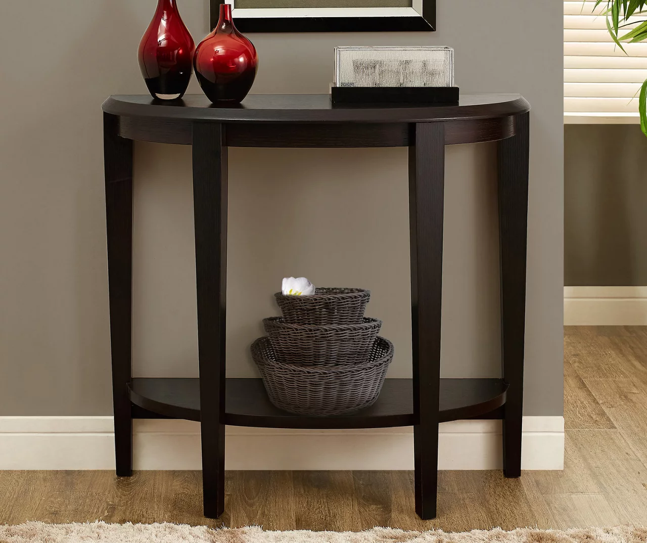Monarch 2-Tier Half Moon Console Table 7 Monarch 2-Tier Half Moon Console Table - Image 7