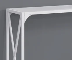 White Metal X-Shaped Console Table -Home Furnishing Store 810542458 3