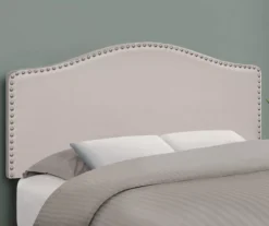 Monarch Linen Nailhead Trim Headboard 25 Monarch Linen Nailhead Trim Headboard -Home Furnishing Store 810542514 1