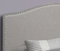 Monarch Linen Nailhead Trim Headboard 30 Monarch Linen Nailhead Trim Headboard -Home Furnishing Store 810542519 3