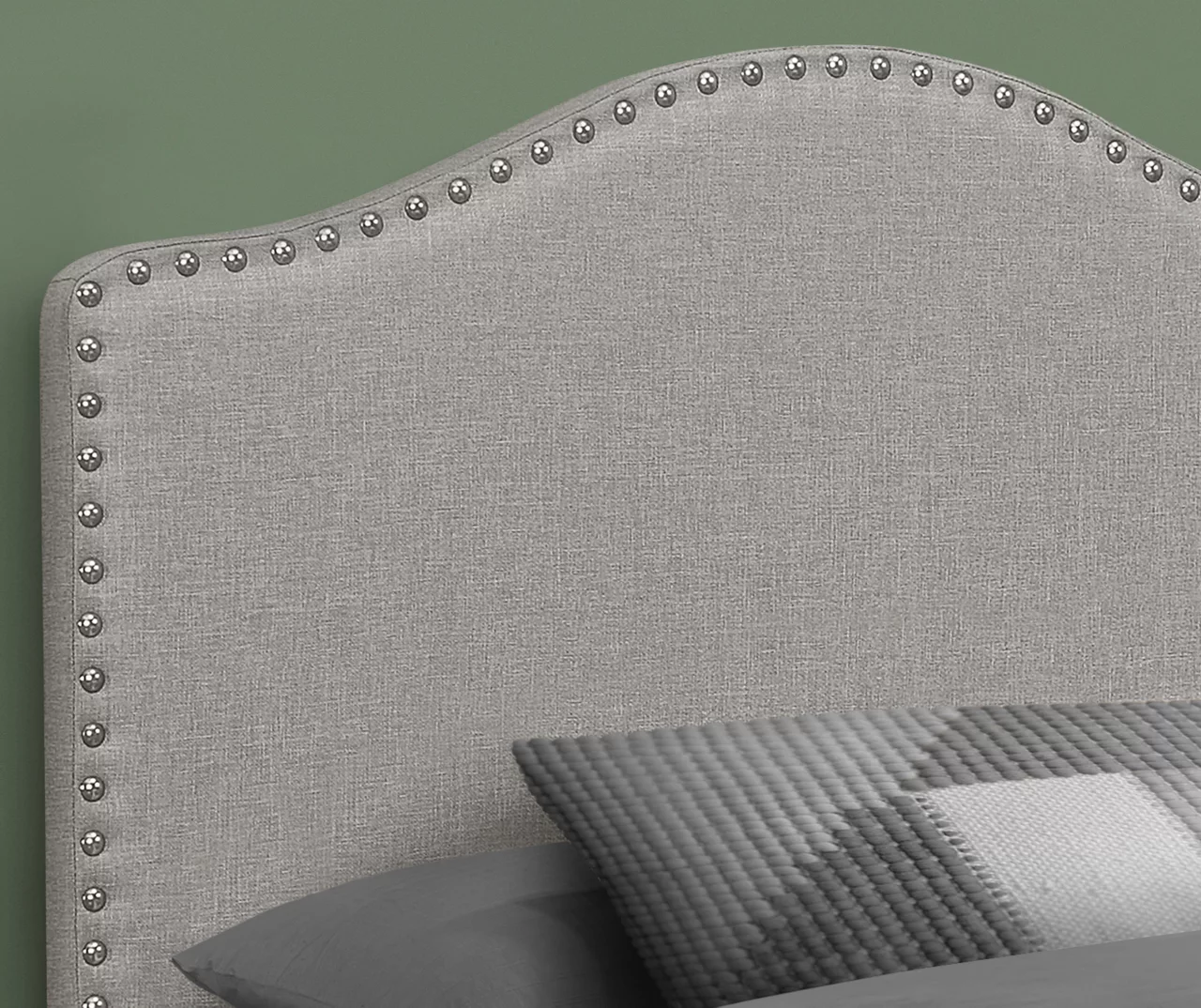 Monarch Linen Nailhead Trim Headboard 8 Monarch Linen Nailhead Trim Headboard - Image 8