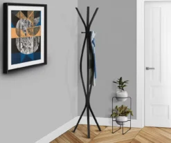 Monarch 3-Hook Wave Shaped Contemporary Coat Rack -Home Furnishing Store 810542530 1