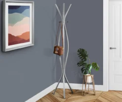 Monarch 3-Hook Wave Shaped Contemporary Coat Rack -Home Furnishing Store 810542533 1