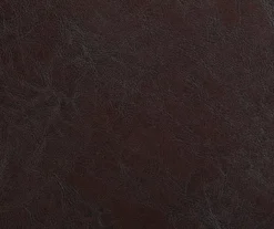 Memphis Black Metal & Brown Faux Leather Circle Back Bar Stool -Home Furnishing Store 810543052 A8 7