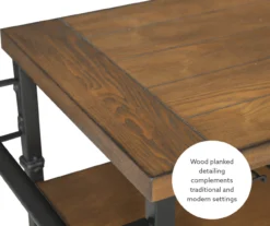 Patrick 2-Tier Wood & Metal Wine Cart -Home Furnishing Store 810543090 A0 10