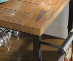 Patrick 2-Tier Wood & Metal Wine Cart -Home Furnishing Store 810543090 A0 7