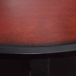 Shirley Black Cherry Transitional Wood Demi Lune Console Table -Home Furnishing Store 810543150 4