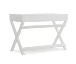 Cami White X-Base Campaign Writing Desk -Home Furnishing Store 810543179 4