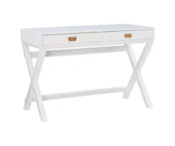 Cami White X-Base Campaign Writing Desk -Home Furnishing Store 810543179 5