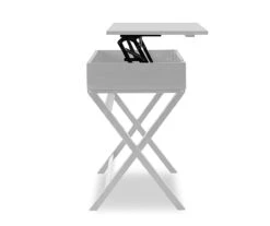 Kari White Lift-Top Campaign Desk -Home Furnishing Store 810543181 5