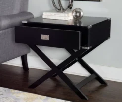 Cami Single Drawer X Base Accent Table -Home Furnishing Store 810543184 A0 8