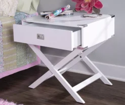 Cami Single Drawer X Base Accent Table -Home Furnishing Store 810543185 2