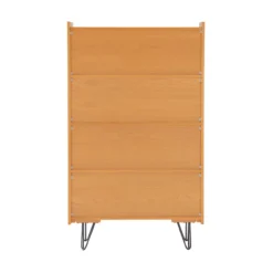 Nate Ash 4-Shelf Bookcase -Home Furnishing Store 810543195 5