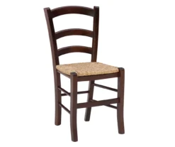 Bordeaux Walnut Handwoven Ladder Back Side Chairs, 2-Pack -Home Furnishing Store 810543200 A0 2