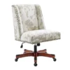 Austin Brown Linen Cow Print Office Chair