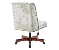 Austin Brown Linen Cow Print Office Chair 17 Austin Brown Linen Cow Print Office Chair -Home Furnishing Store 810543224 A4 4