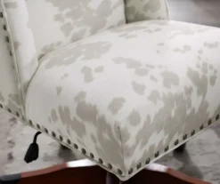 Austin Brown Linen Cow Print Office Chair 13 Austin Brown Linen Cow Print Office Chair -Home Furnishing Store 810543224 A8 9