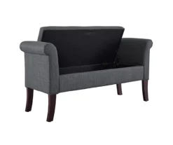 Emery Charcoal Tufted Fabric Storage Bench 5 Emery Charcoal Tufted Fabric Storage Bench -Home Furnishing Store 810543266 4
