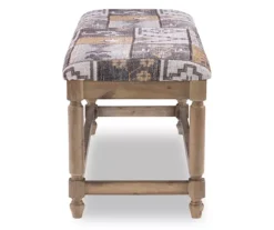 Moroccan Tapestry Upholstered Rustic Driftwood Bench 18 Moroccan Tapestry Upholstered Rustic Driftwood Bench -Home Furnishing Store 810543274 4 1