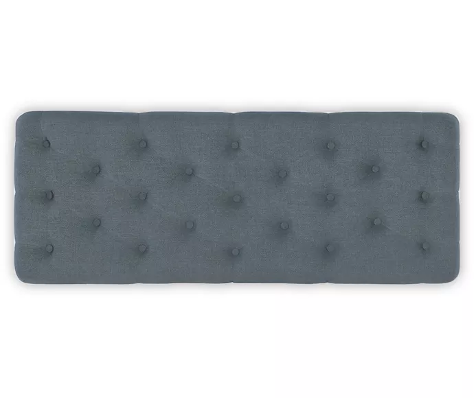 Claire Linen Upholstered Rolling Bench 6 Claire Linen Upholstered Rolling Bench - Image 6
