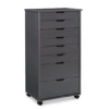 Craft Mate Gray Wood 8-Drawer Rolling Storage Cart