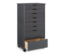 Craft Mate Gray Wood 8-Drawer Rolling Storage Cart -Home Furnishing Store 810543293 5