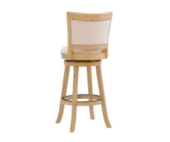 Graham Light Gray Padded Swivel Bar Stool -Home Furnishing Store 810543338 A0 4