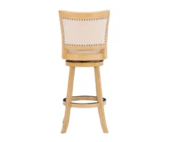 Graham Light Gray Padded Swivel Bar Stool -Home Furnishing Store 810543338 A0 5