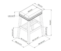 Baldwin White & Black Cow Print Nailhead Bar Stool 9 Baldwin White & Black Cow Print Nailhead Bar Stool -Home Furnishing Store 810543360 5