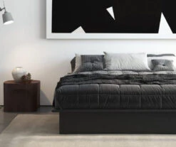 DHP Micah Black Faux Leather King Platform Bed 8 DHP Micah Black Faux Leather King Platform Bed -Home Furnishing Store 810543681 3