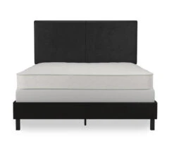 Atwater Living DHP Jazmine Black Faux Leather Upholstered Bed 30 Atwater Living DHP Jazmine Black Faux Leather Upholstered Bed -Home Furnishing Store 810543812 3