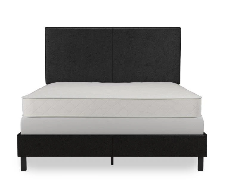 Atwater Living DHP Jazmine Black Faux Leather Upholstered Bed 13 Atwater Living DHP Jazmine Black Faux Leather Upholstered Bed - Image 13