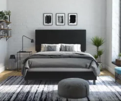 Atwater Living DHP Jazmine Black Faux Leather Upholstered Bed 26 Atwater Living DHP Jazmine Black Faux Leather Upholstered Bed -Home Furnishing Store 810543812 5