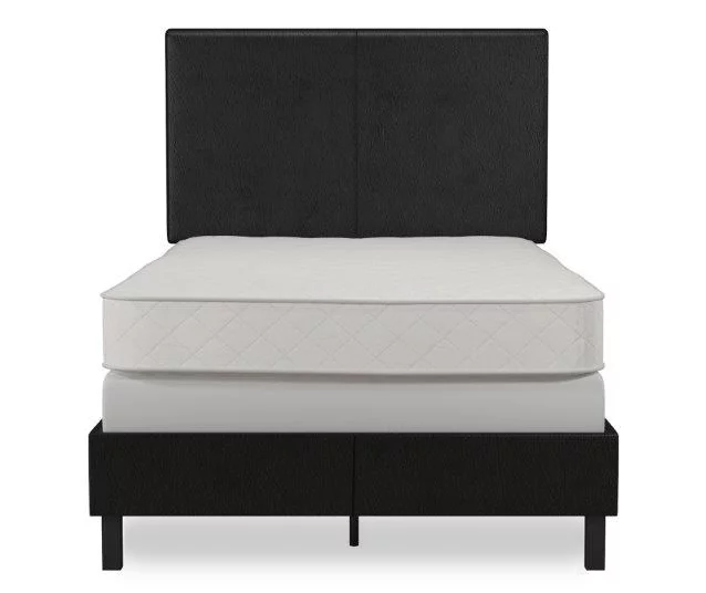 Atwater Living DHP Jazmine Black Faux Leather Upholstered Bed 8 Atwater Living DHP Jazmine Black Faux Leather Upholstered Bed - Image 8