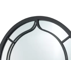Black Rounded Arch Wall Mirror, (33.07") -Home Furnishing Store 810546462 6