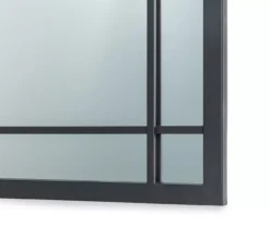 Black Rounded Arch Wall Mirror, (33.07") -Home Furnishing Store 810546462 9