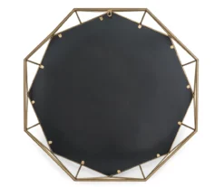 Gold Octagon Geometric-Border Wall Mirror, (28.15") -Home Furnishing Store 810546468 3