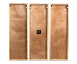 Black & White Distressed Roman Numeral 3-Piece Farmhouse Wall Clock Set, (31.5") -Home Furnishing Store 810546473 6