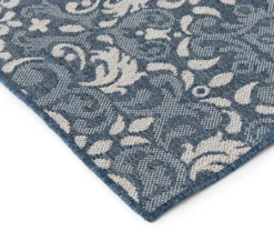 Broyhill Sandpointe Cobalt & Ecru Damask Outdoor Area Rug -Home Furnishing Store 810546507 810546506 810546505 810546504 810546503 3