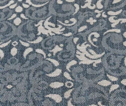 Broyhill Sandpointe Cobalt & Ecru Damask Outdoor Area Rug -Home Furnishing Store 810546507 810546506 810546505 810546504 810546503 4