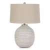 Beige Textures Jamon Ceramic Table Lamp