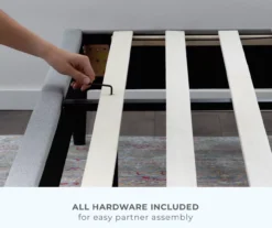 Isabelle Stone Upholstered Twin Wingback Bed -Home Furnishing Store 810547604 810547608 810547627 810547612 6